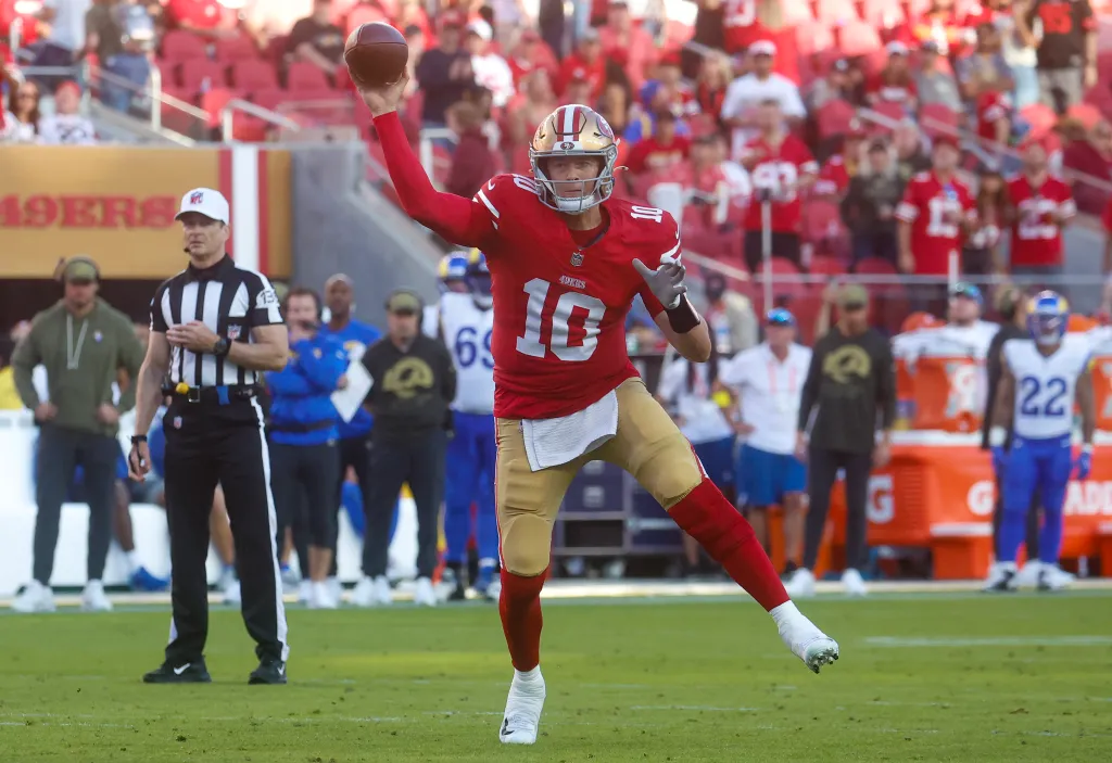 49ers' Kyle Shanahan, Mac Jones speak after loss to Rams
