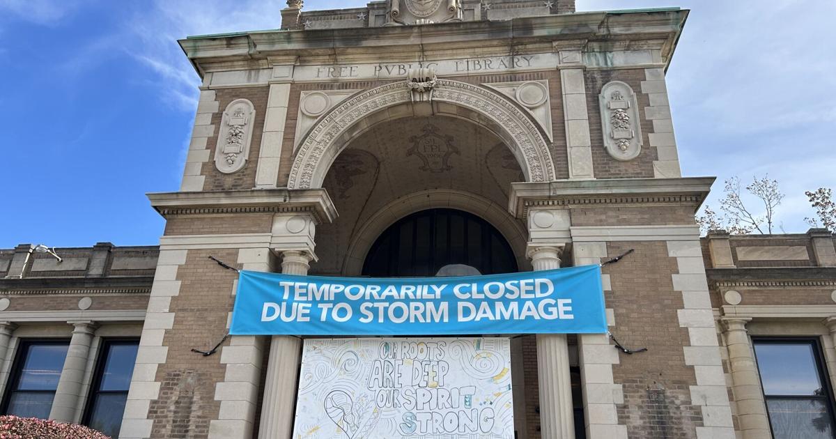 Two St. Louis libraries hit by tornado still await repairs