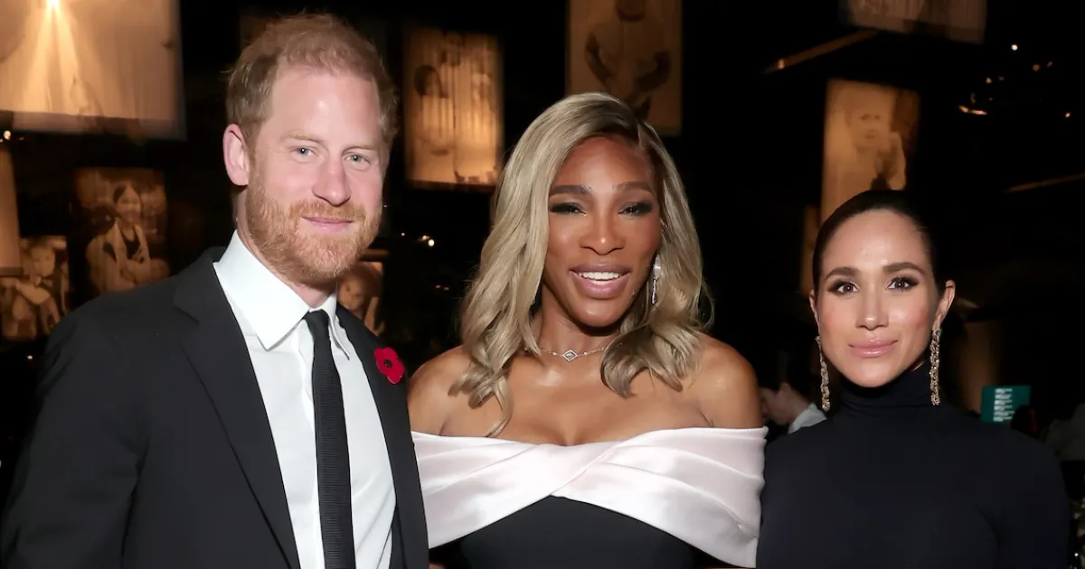 Prince Harry and Meghan Markle Support Serena Williams at Gala