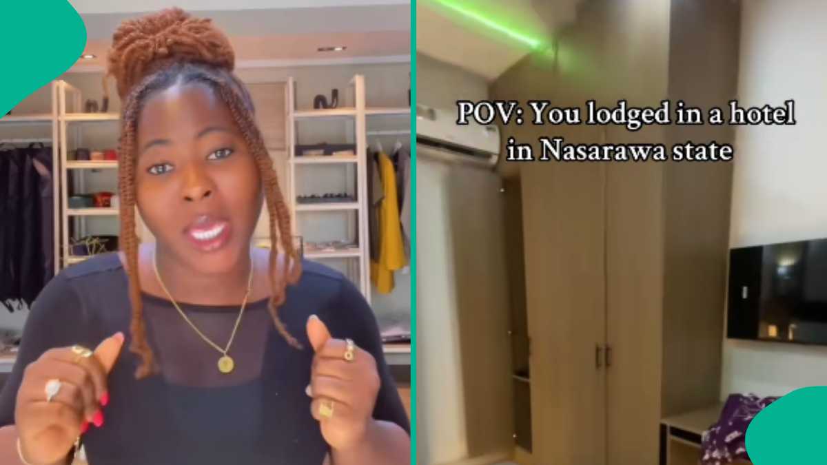 Video: This lady showed people what she saw inside hotel wardrobe