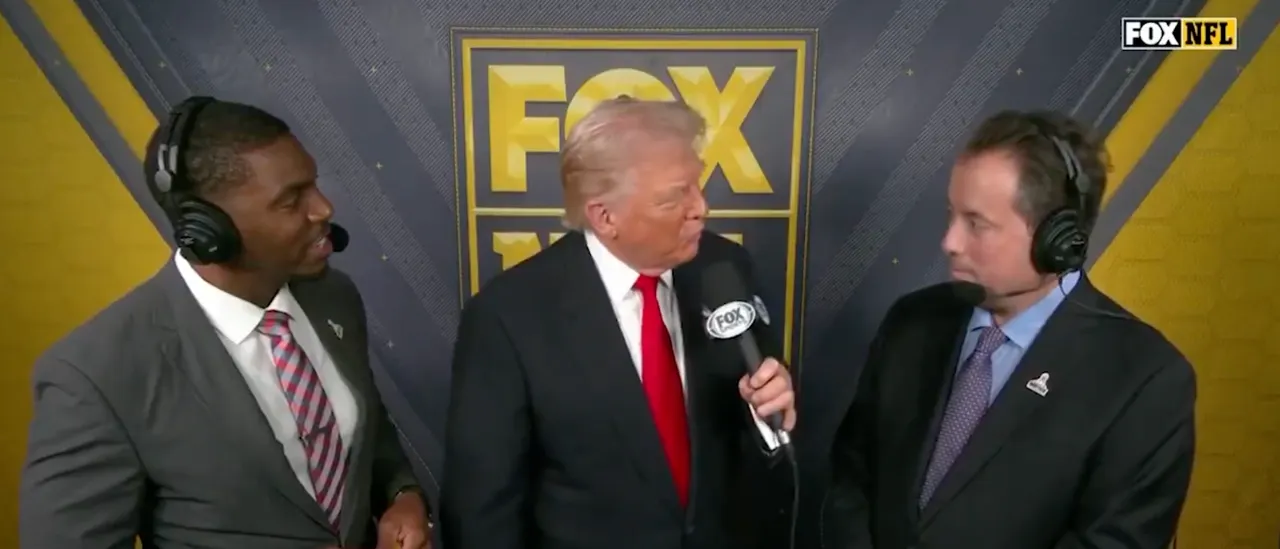 Trump Takes Over Broadcast Booth For Sunday NFL Matchup