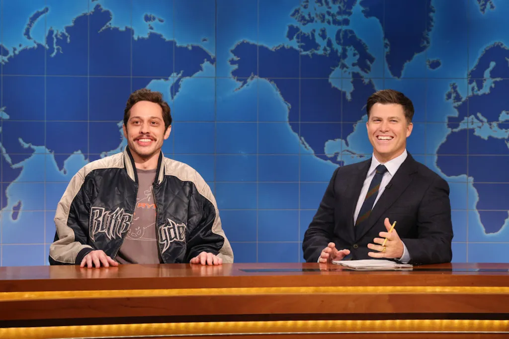 Pete Davidson Crashes 'SNL,' Jokes About Ferry Boat With Colin Jost