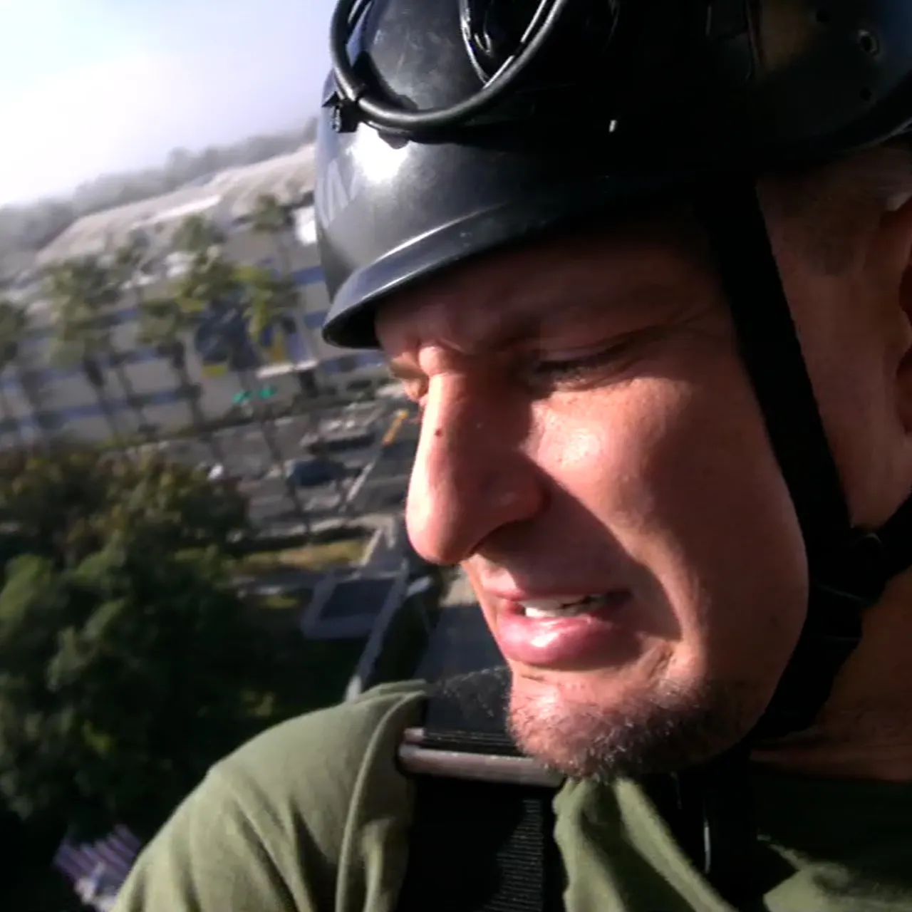 Gronk Rappels Down 5-Story Building in Wild Stunt  | FOX NFL Sunday