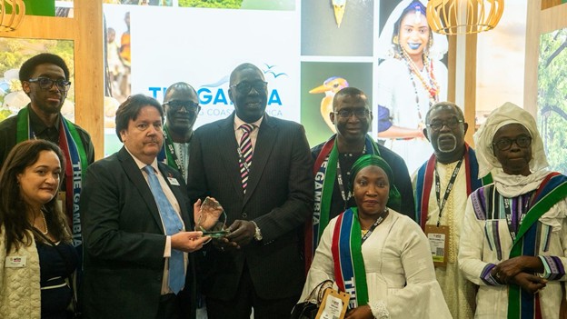 Gambia wins Best Stand Design Award at WTM London 2025