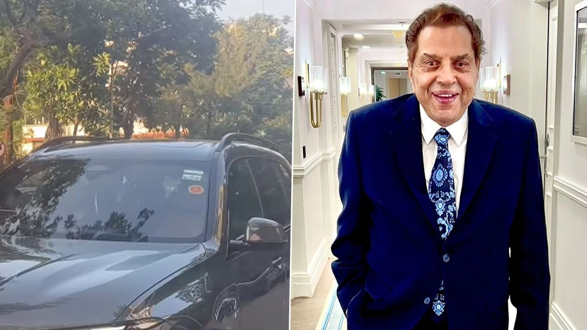 Dharmendra’s Wife Hema Malini Arrives at Mumbai’s Breach Candy Hospital Amid Bollywood Legend’s Health Concerns (Watch Video)
