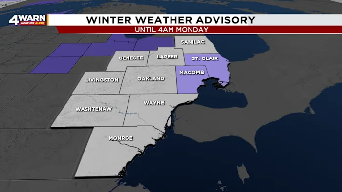 4Warn Weather Alert: Metro Detroit’s taste of winter bringing snow, frigid wind chills