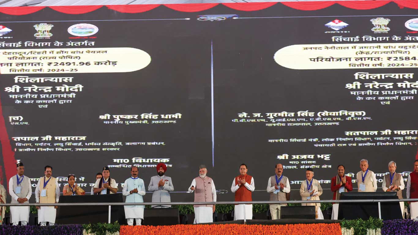PM Modi Inaugurates Rs. 8,140-Crore Projects in Uttarakhand, Urges Focus on MSMEs & Local Products