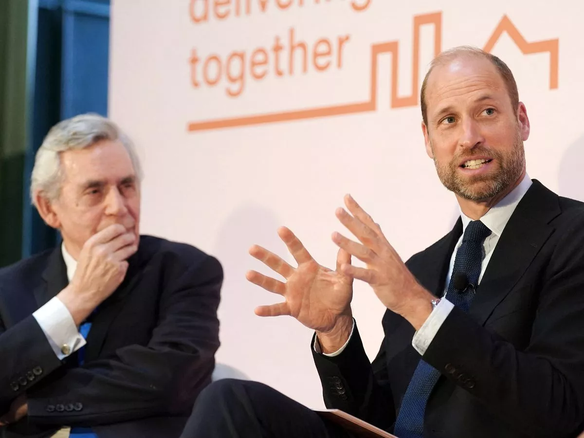 'Prince William continues Diana's legacy with homeless project', says Gordon Brown