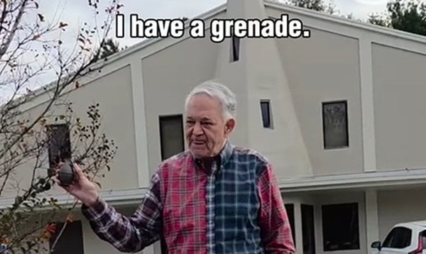 ‘I have a grenade’: Lawyer cuffed, charged for threatening pro-life protesters