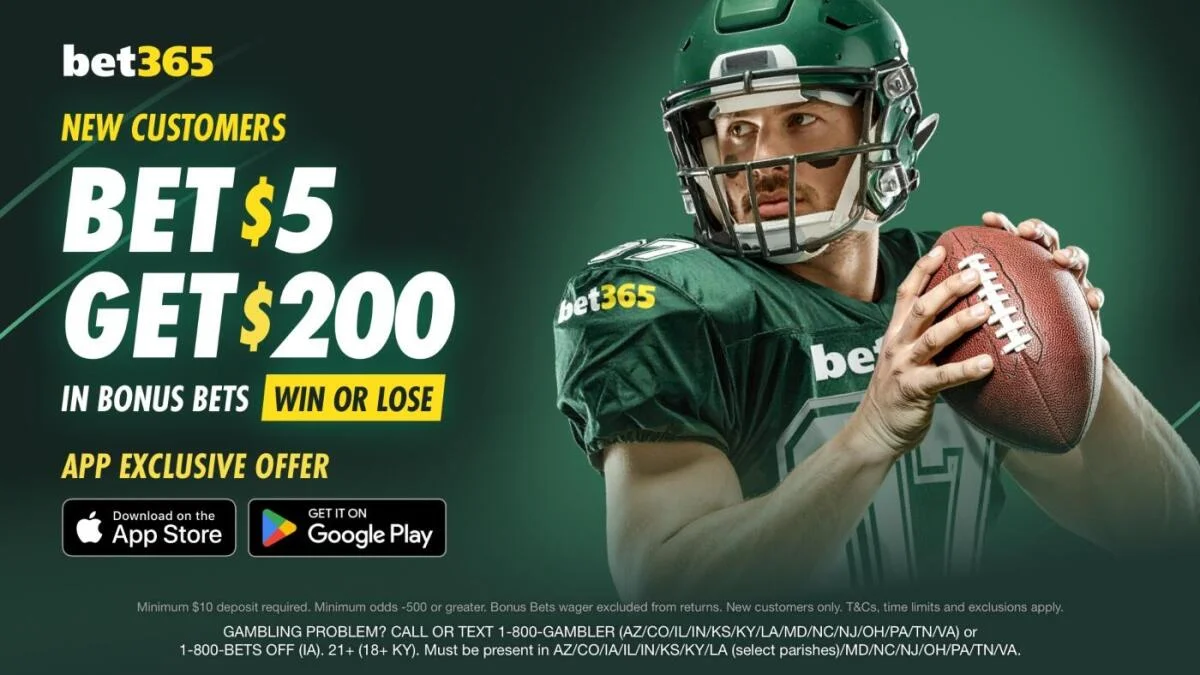 Bet365 bonus code CBSBET365: Get $200 in bonus bets for NFL Week 10 betting, Ravens-Vikings, Rams-49ers, more