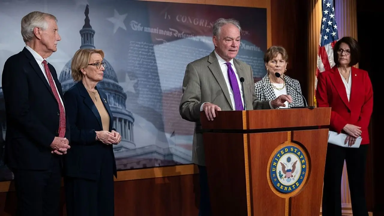 Eight Senate Democrats break with party to end government shutdown