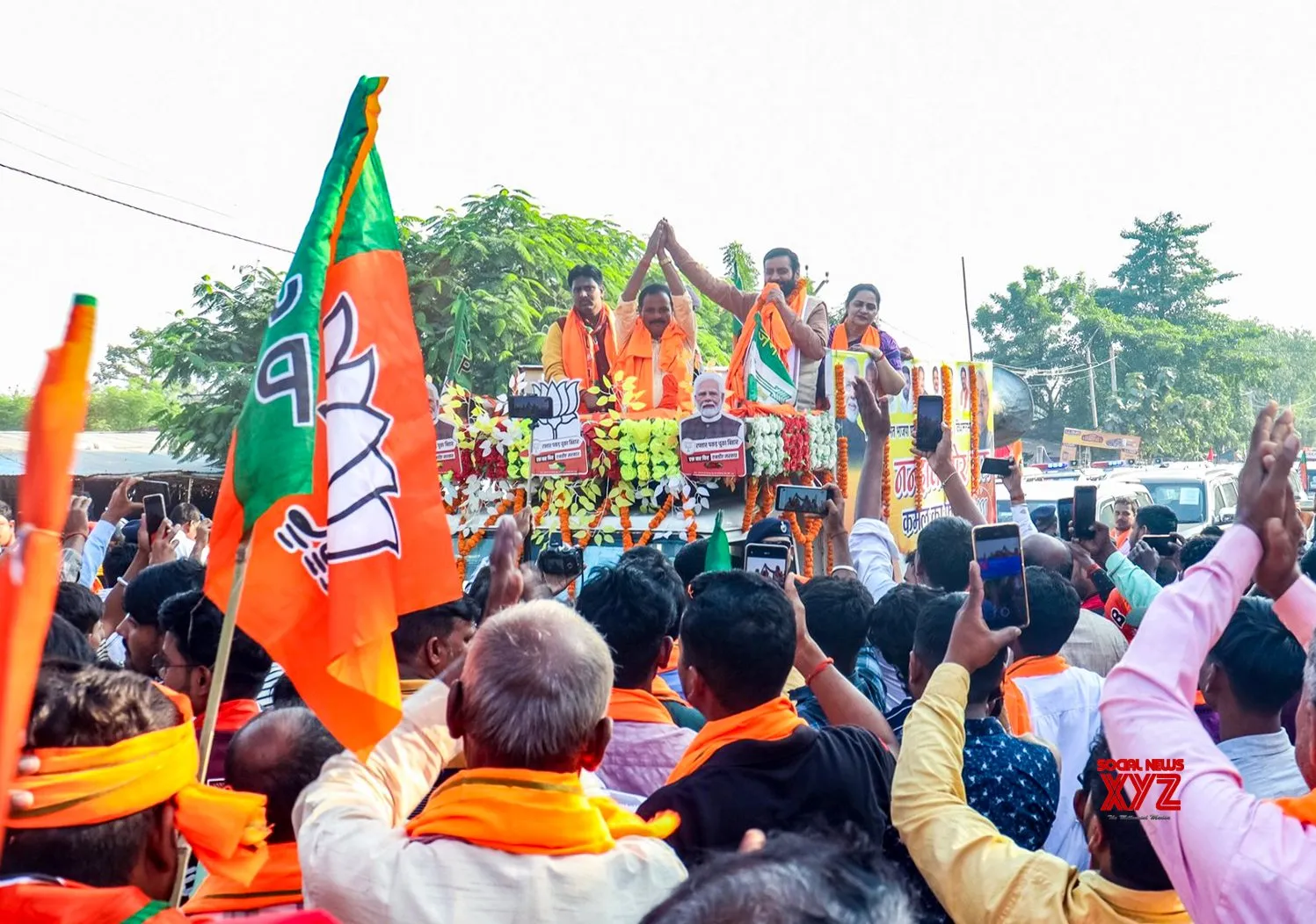 West Champaran: Nayab Saini campaigns for Nandkishore Ram #Gallery
