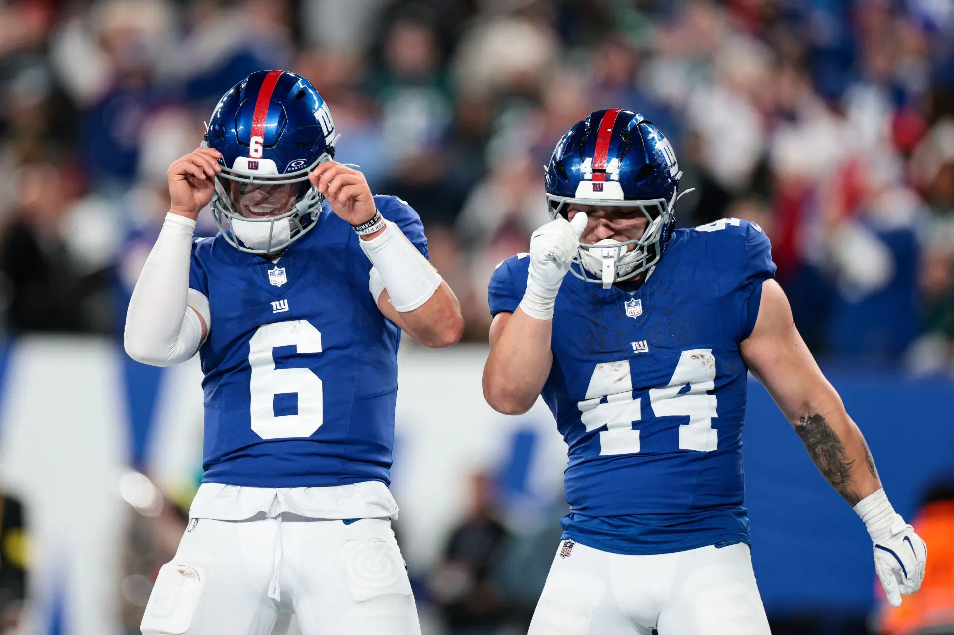 Jaxson Dart reveals honest feelings about Cam Skattebo's return to the Giants' facility after undergoing ankle surgery