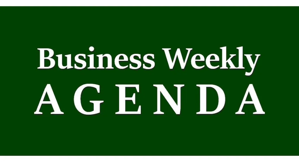 Business Weekly Agenda for November 9
