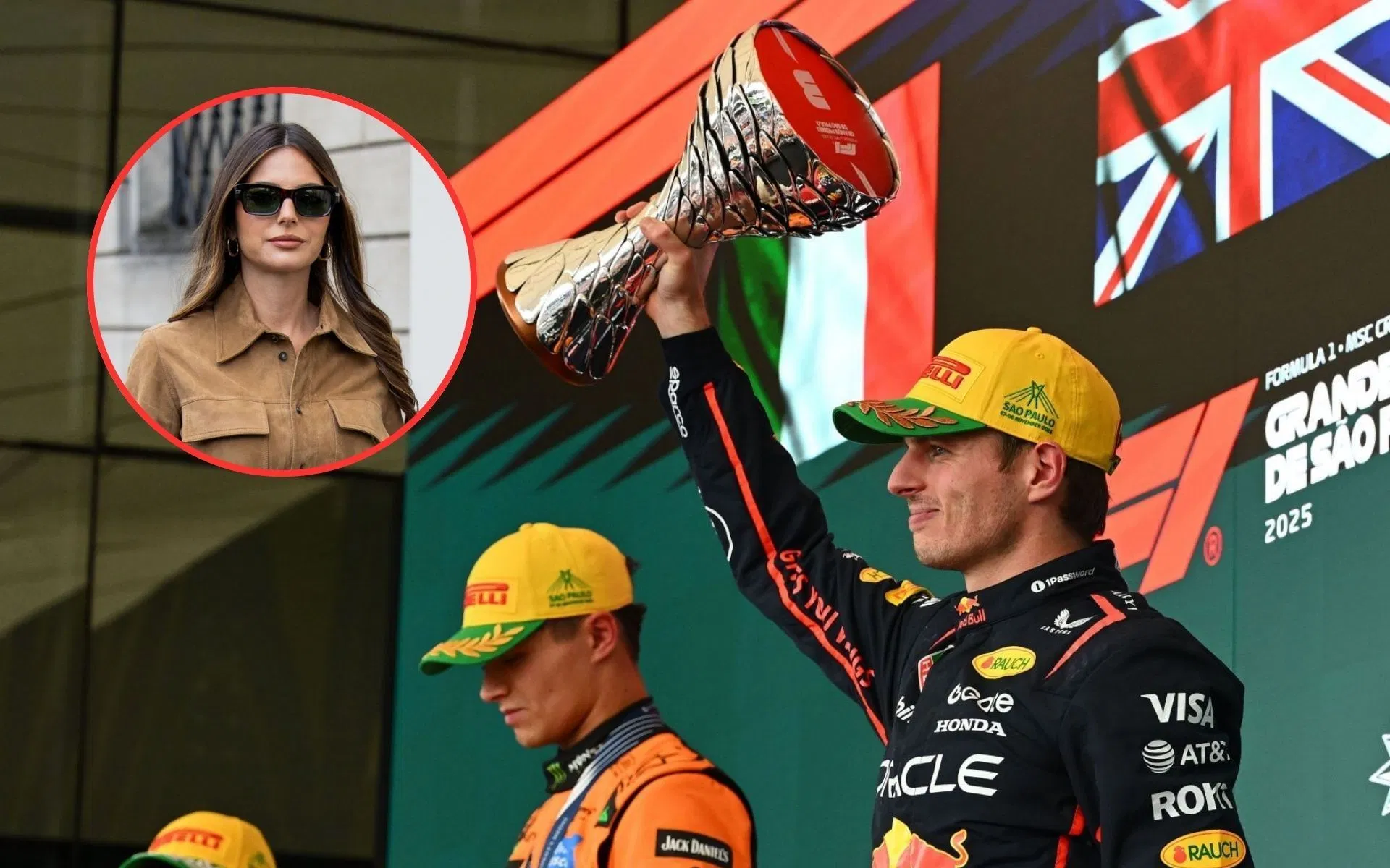 Kelly Piquet drops 4-word reaction to Max Verstappen's pitlane to podium drive in the F1 Brazilian GP