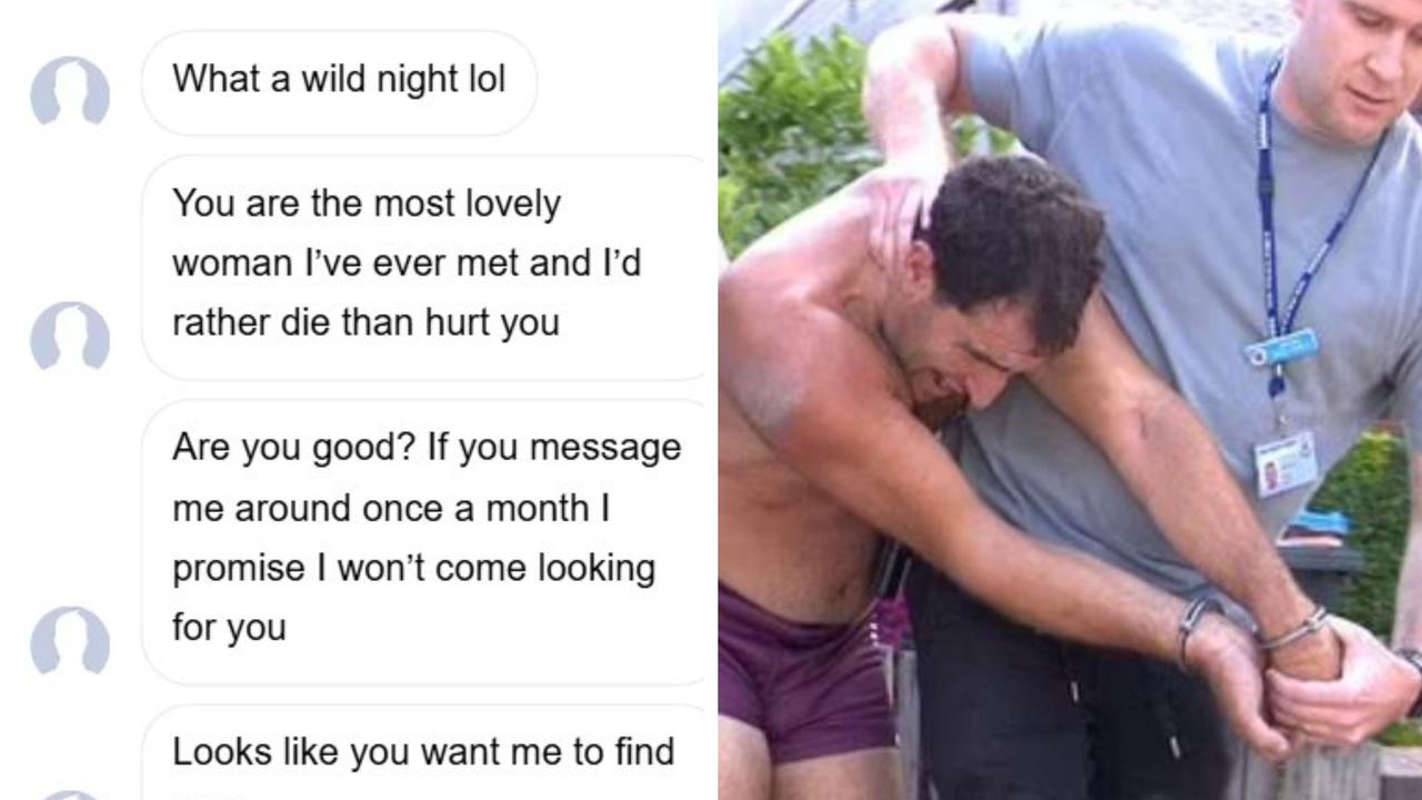 ‘Find you’: Terrifying texts sent to sex worker