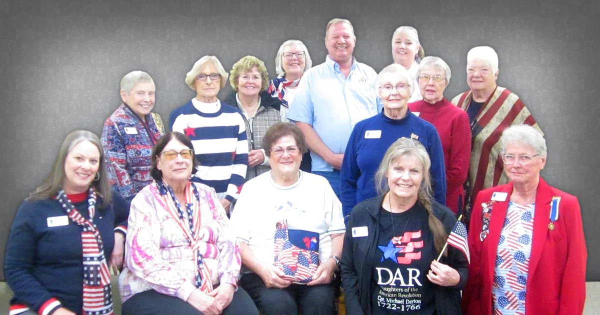 American Legion Commander Roger Masters speaks at Chief Senachwine DAR Chapter Meeting