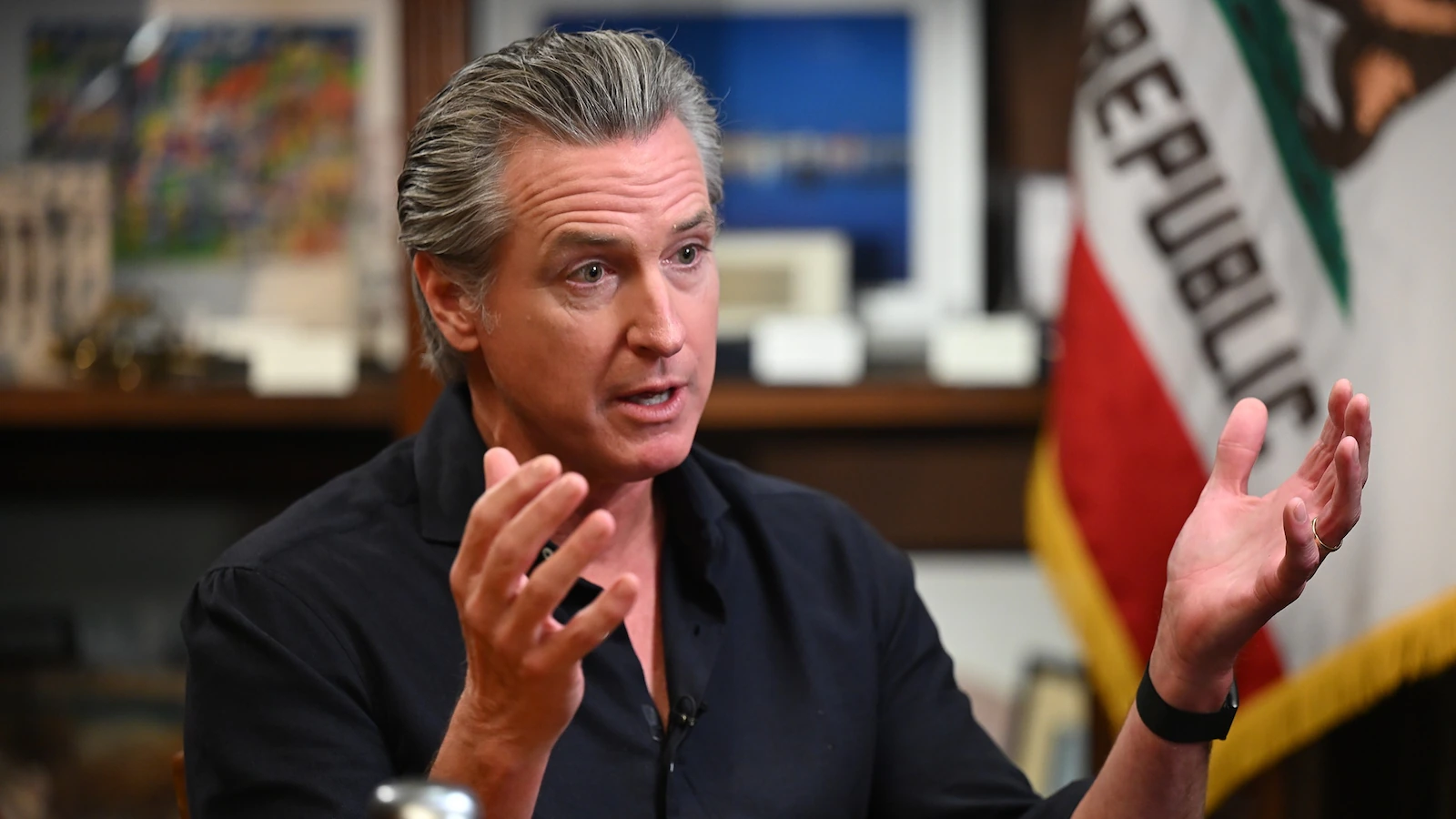 Newsom says US faces '5-alarm fire' and warns 'we won't have a country'