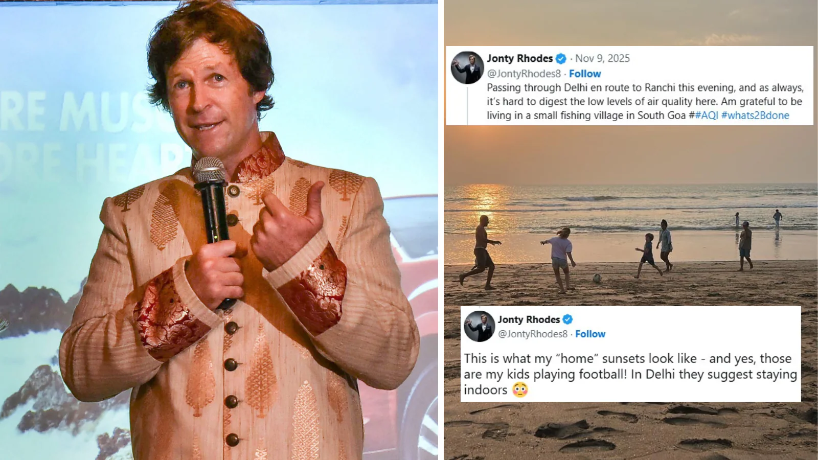 Ex-SA Star Jonty Rhodes Blasts Delhi's Poor Air! 'Grateful To Be Living In...'