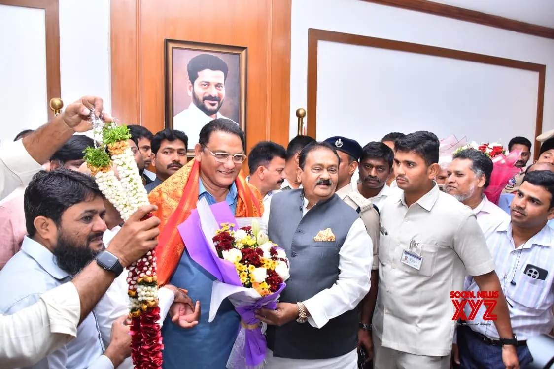 Azharuddin takes charge as Telangana Cabinet minister