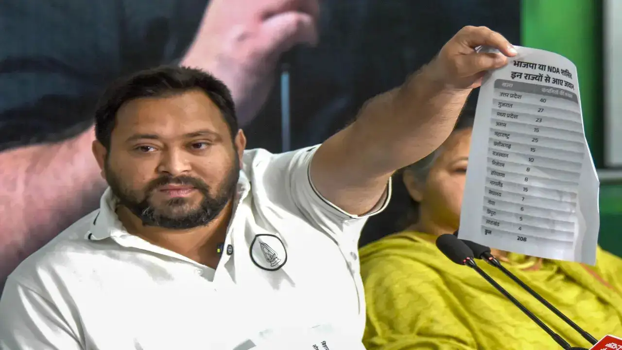 ‘Why No Gender-Wise Poll Data?’ Tejashwi Yadav Questions EC, Alleges Bias in Bihar Elections