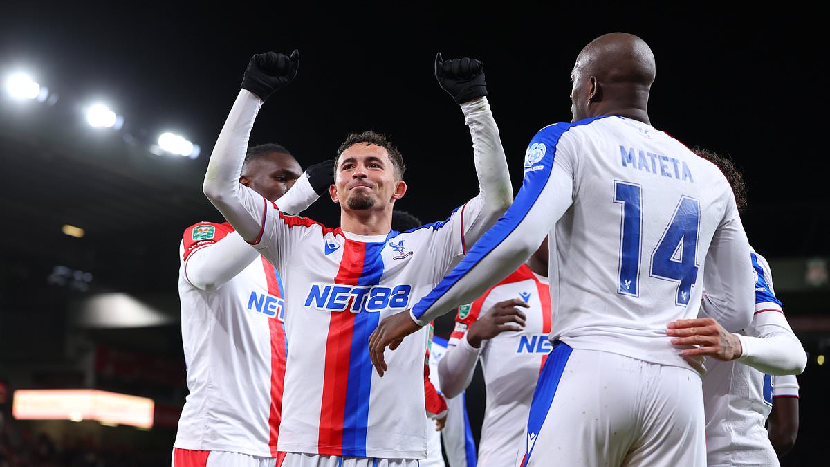 Liverpool 0-3 Crystal Palace: Arne Slot's side are beaten AGAIN as Eagles claim third win over this Reds this season and dump youthful hosts out of the Carabao Cup