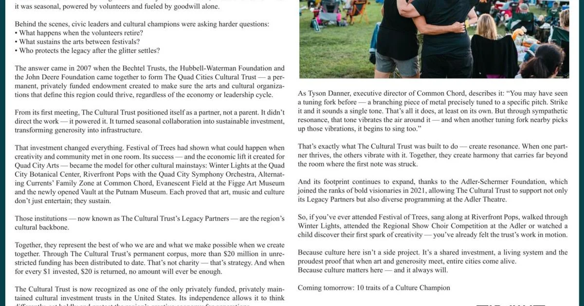 Quad Cities Cultural Trust - Ad from 2025-11-10
