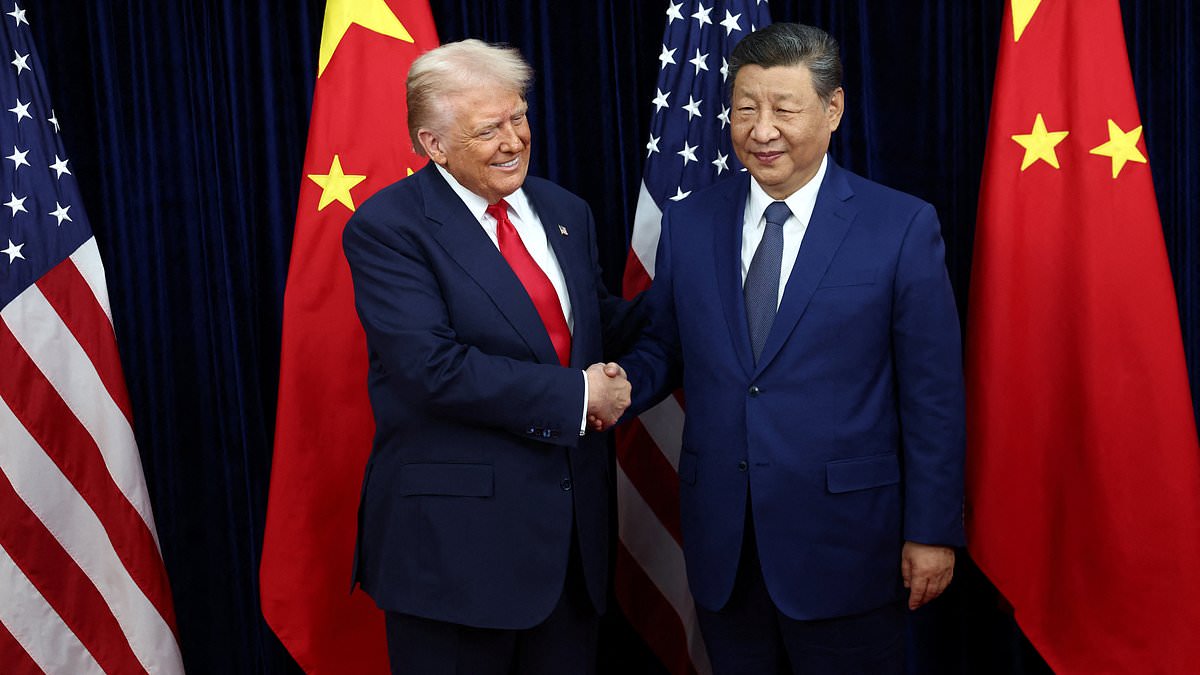 Trump jokes Xi Jinping is 'tough negotiator' as they meet at high-stakes showdown in South Korea