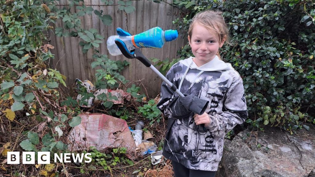 Boy, 9, launches 100-day litter-pick challenge