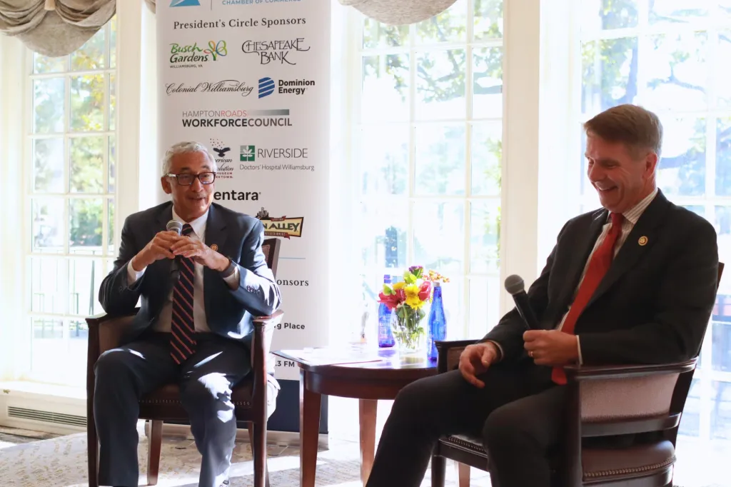 Congressmen talk shutdown, redistricting and more during chamber sit-down