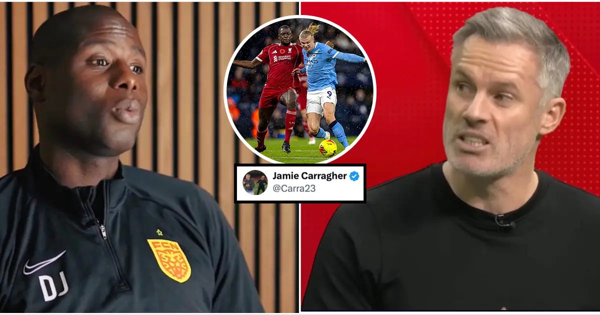 Jamie Carragher Responds to Djimi Traore Tweet Over Ibrahima Konate Comments