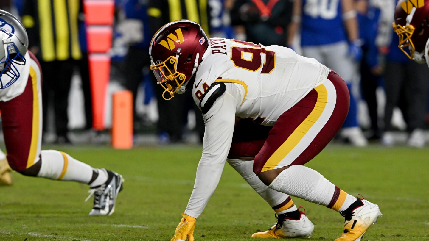 NFL suspends Commanders' Daron Payne for punching Lions' Amon-Ra St. Brown