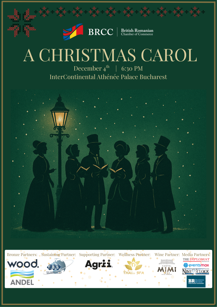BRCC Christmas Drinks “A Christmas Carol” Edition will be hosted on December 4 at InterContinental Athénée Palace