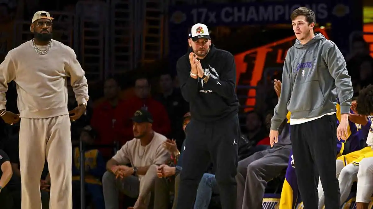 Lakers’ LeBron James goes NSFW, Luka Doncic loses mind over Austin Reaves game-winner