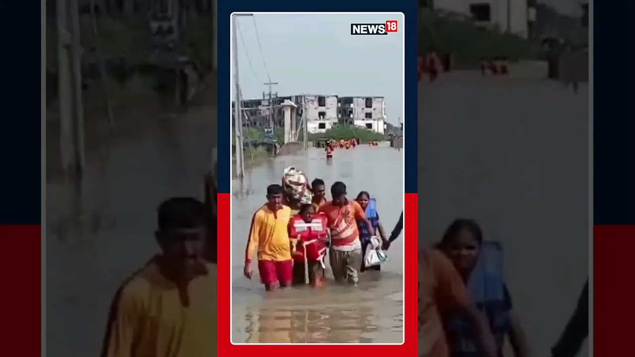 Heavy Rainfall From Cyclone Montha Has Caused Severe Waterlogging In Warangal | N18S #Shorts