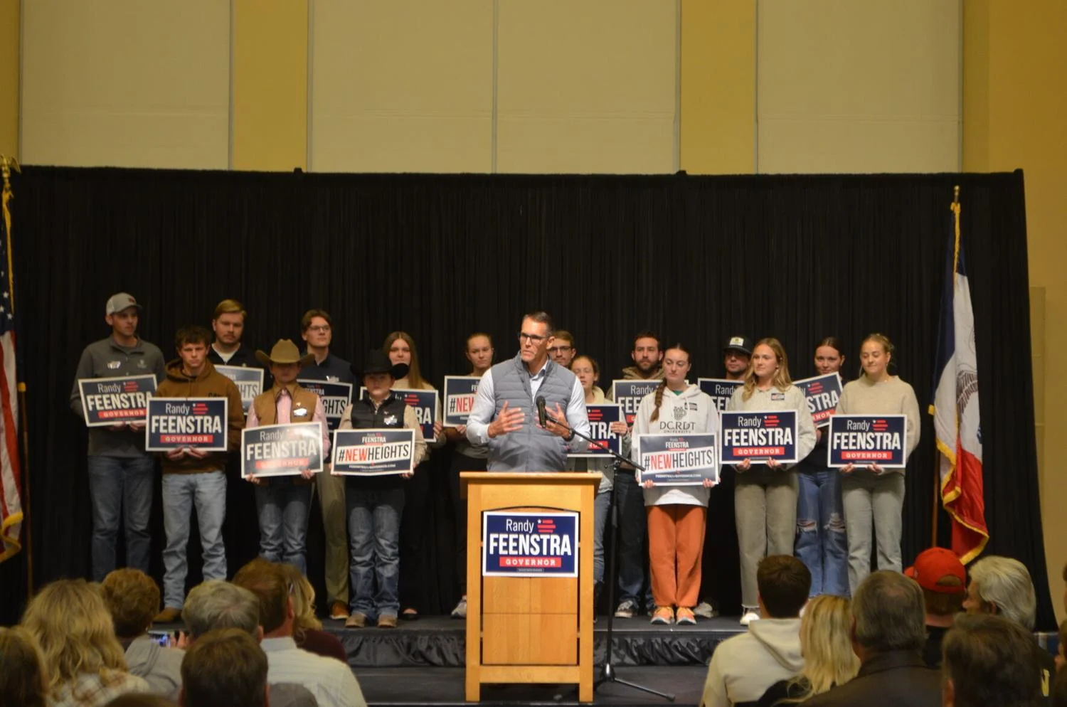 Feenstra sets sights on Rob Sand at Sioux Center tour launch for governor
