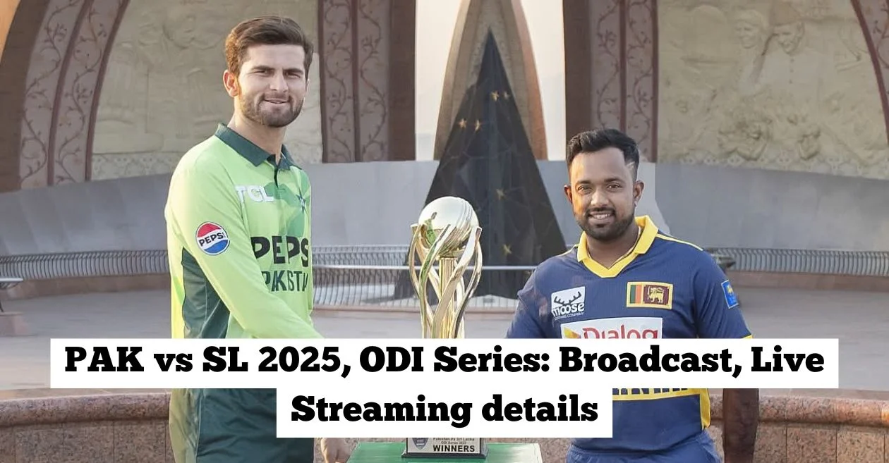 PAK vs SL 2025, ODI Series: Broadcast, Live Streaming details - When and where to watch in Pakistan, Sri Lanka, UK, USA & other countries