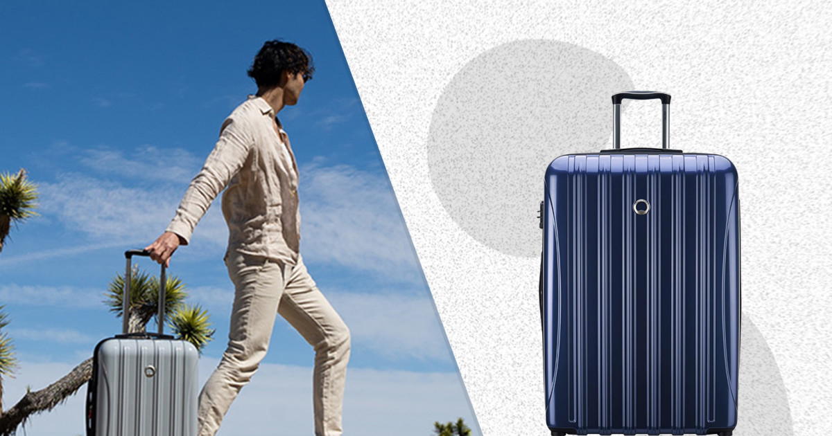 Delsey's 28-Inch Hardsided Suitcase Is 50% Off on Amazon