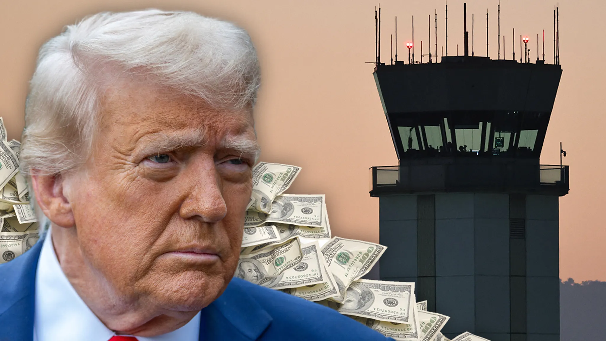 Trump Threatens to Dock Air Traffic Controllers' Pay If They Don't Get Back to Work