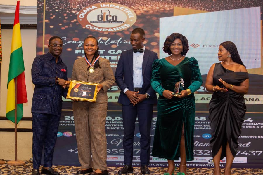 First Gas Limited wins “Best-Growing Oil & Gas Company” Award at the Ghana Impactful Companies Conference & Awards