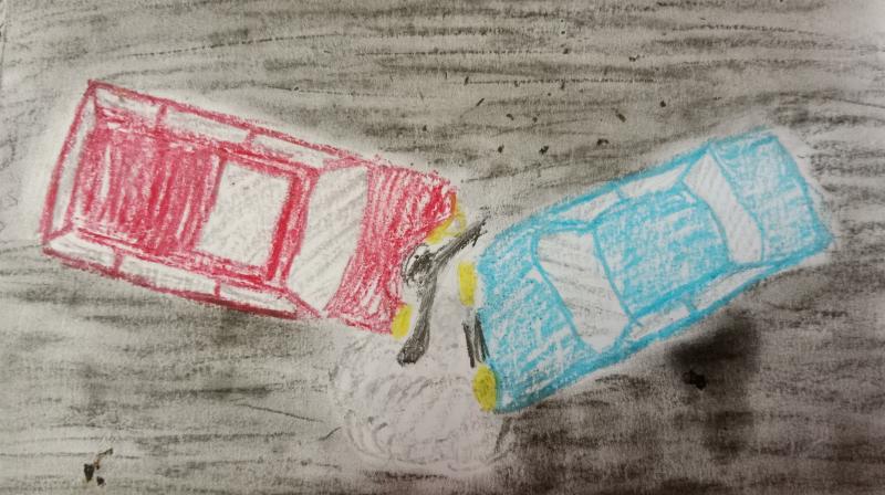 Private Travel Bus Hits Cement Pipeline in Palnadu District; 30 Passengers Safe