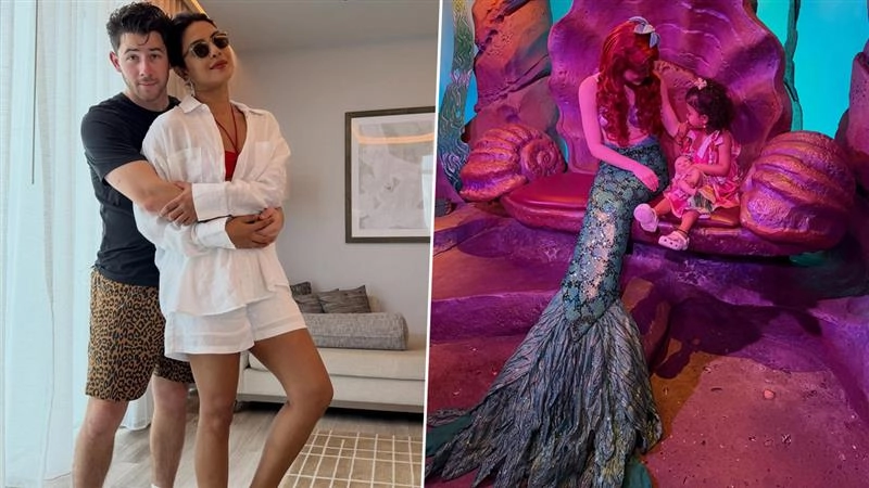 ‘Ohana Means Family’: Priyanka Chopra Poses With Husband Nick Jonas and Daughter Malti Marie in Heartwarming Orlando Photos (View Pics)