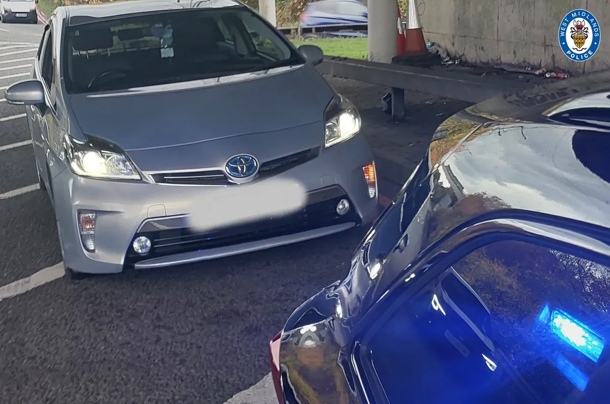 Van driver seen rolling suspected cannabis joint among 195 traffic offences recorded by West Midlands Police's 'Op Tramline' project