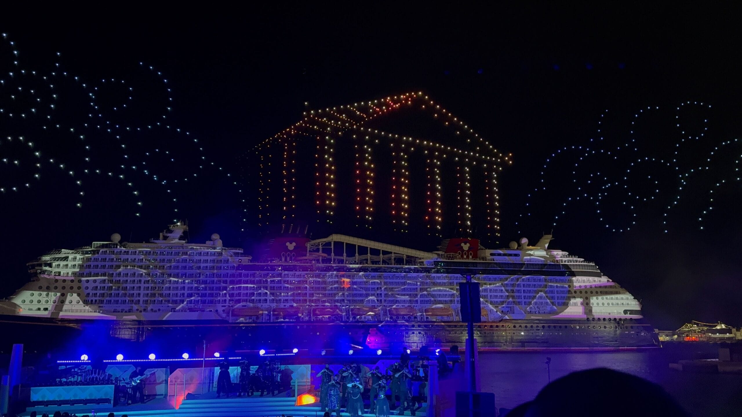 Making Of The Disney Destiny Christening Drone Projection Show