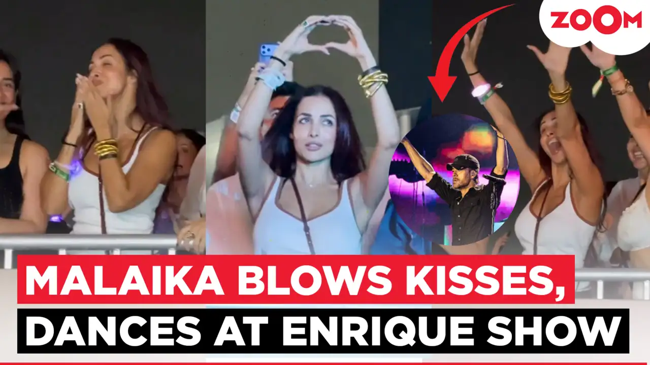 Malaika Arora Dances, Cheers, And Blows Kisses During Enrique Iglesias’ Mumbai concert
