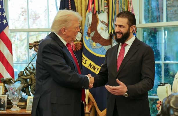 Syrian president Ahmed al-Sharaa meets Trump at the White House for historic talks