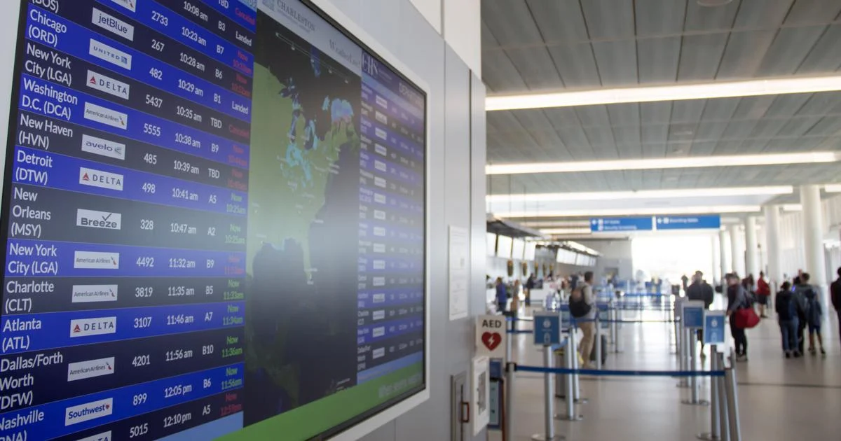 South Carolina airport travel delays continue amid shutdown