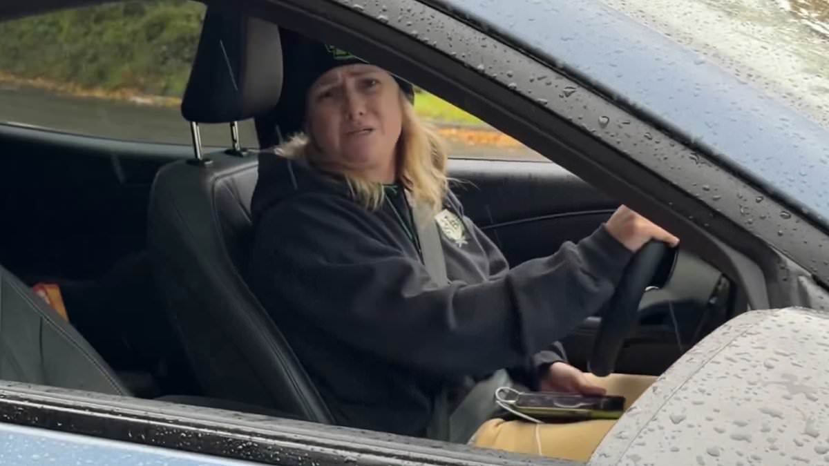 Portland woman chases ICE in her Mustang then panics and wails 'I'm a mom' when they threaten to arrest her