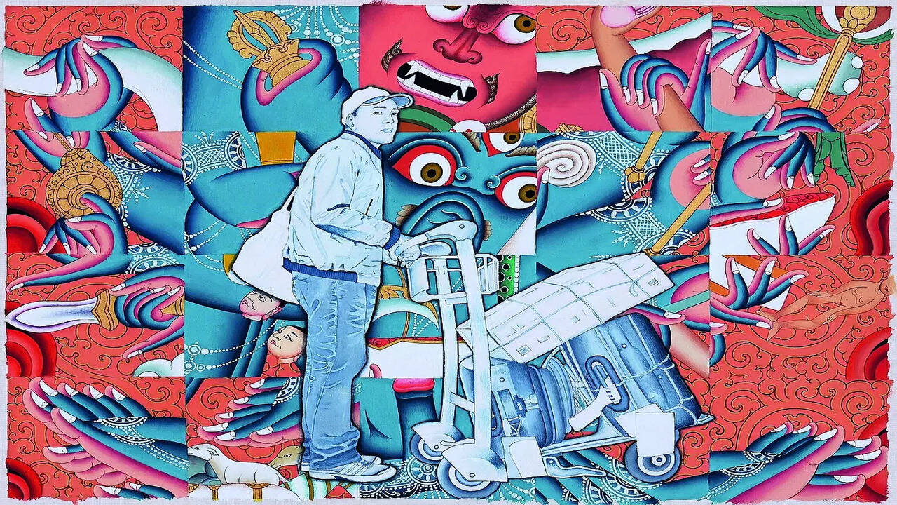 Reincarnation in acrylic