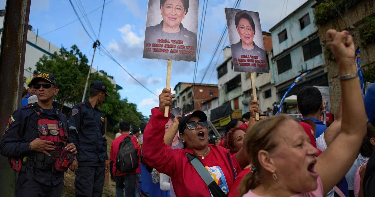 Venezuelans protest over Kamla’s US ties